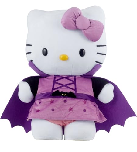 Halloween Plüsch Hello Kitty lila Vampir Türgrußdekoration von GEMMY