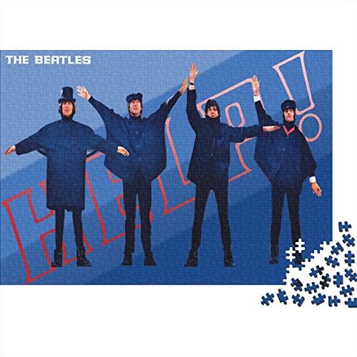 The Beatles Puzzle 1000 Teile,Puzzle 1000 Teile Erwachsene Kinder,Klassische Puzzle 1000 Stück,Geschicklichkeitsspiel Für Die Ganze Familie,Rockband Musik Puzzle 1000pcs (75x50cm) von GENBAK