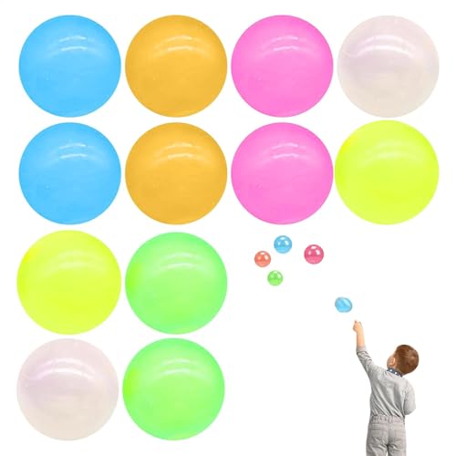 Fidget Toy Fidget Ball klebrige Kugel, die im Dunkeln leuchtet – Anti-Stress-Spielzeug, klebrige Kugel für Decke, klebriger Ball, der im Dunkeln leuchtet und an der Decke klebt, Anti-Stress-Spielzeug von GENERIC