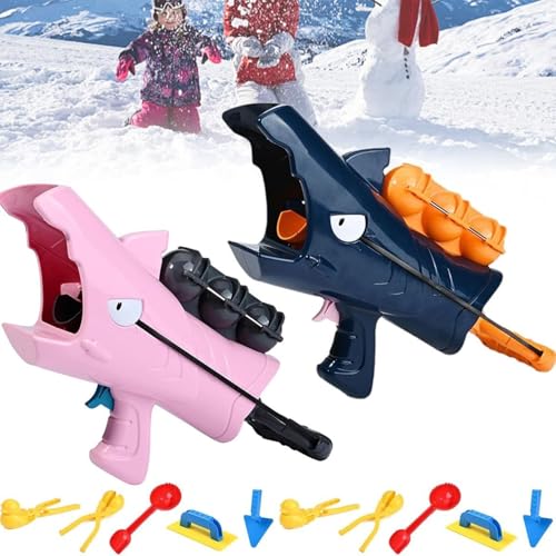 Hai-Schneeballpistole, Hai-Schneeball-Startspielzeug, Spielzeug, Schneespielzeug for Kinder im Alter von 8–12 Jahren, Hai-Schneeball-Startspielzeug, Outdoor-Winterspielzeug, Schneeball-Clip for Teenag von GENERIC