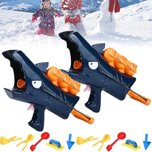 Hai-Schneeballpistole, Hai-Schneeball-Startspielzeug, Spielzeug, Schneespielzeug for Kinder im Alter von 8–12 Jahren, Hai-Schneeball-Startspielzeug, Outdoor-Winterspielzeug, Schneeball-Clip for Teenag von GENERIC