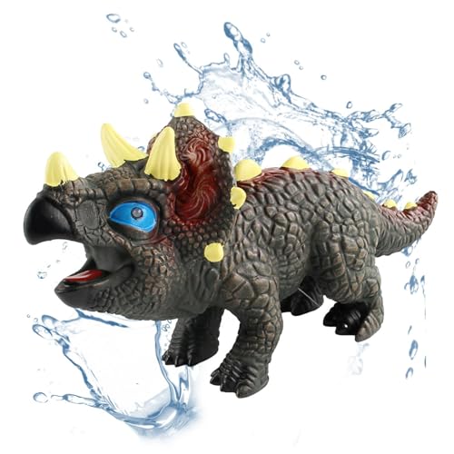 Soft Gum Vocal Dinosaurier, Gummi-Dinosaurier - Realistisches quietschendes Dinosaurierspielzeug aus Gummi mit Sound,Gummi-Dinosaurier-Modell-Spielzeug, pädagogische Gummi-Dinosaurier-Spielzeugfiguren von GENERIC