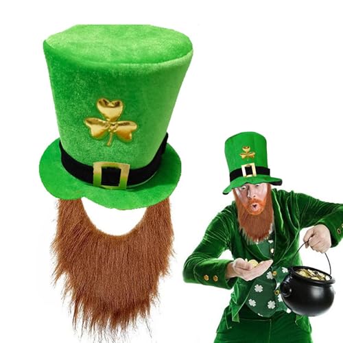 St. Patrick's Day Kostüm, St. Patrick's Day Hut – Kopfbedeckungen für den Urlaub, irische Festivals, Zubehör für St. Patrick's Day, Kostüme für Karnevalspartys von GENERIC