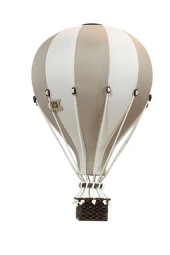Super Balloon – Heißluftballon Deko – Groß – Handgefertigt in Polen – Geschenkidee – Beige und Ecru Super Balloon – Heißluftballon Deko – Groß – Handgefertigt in Polen – Geschenkidee – Beige und Ecru von Super Balloon