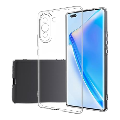 Huawei Nova 10 Pro Hülle Transparent [Nicht Vergilbend】Dünne Schutzhülle, stoßfest, kratzfest, transparente Rückseite aus weichem TPU-Silikon, transparent von GENTAW