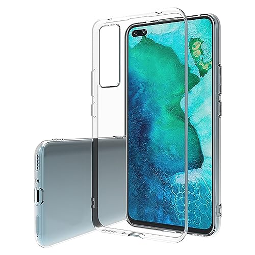 Huawei Nova 7 Pro 5G Hülle Transparent 【Vergilbungsfrei】Dünne Schutzhülle, stoßfest, kratzfest, transparente Rückseite aus weichem TPU-Silikon, transparent von GENTAW