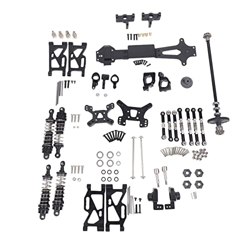 GERALD FüR RC Weili 1:14 Fern Gesteuertes Auto 144001 ZubehöR Vorder- und Rad Schwinge Arm Lenkung Becher Getriebe Upgrade Metall Kit C von GERALD