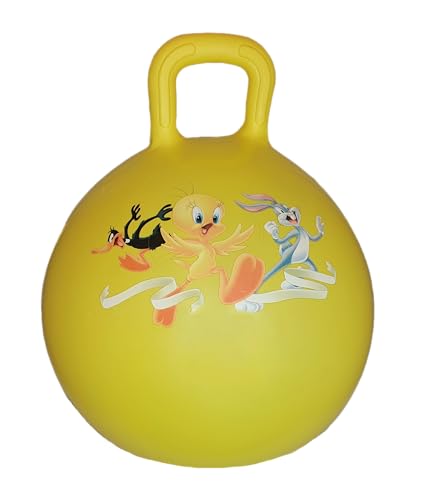 Looney Tunes Space Hopper Yellow: Bouncing Fun for Kids - Durable and Safe Inflatable - Ideal Indoor and Outdoor Play for Active Children - Officially Licensed Warner Bros. Merchandise von GERARDO'S