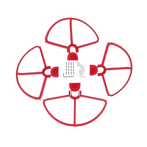 GERRIT Langlebiger Propellerschutz, leicht, 360-Grad-Schutz, Flugsicherheitsringabdeckung, Stoßstange, Antikollision, passend for D-JI Phantom 3 SE (Size : Red) von GERRIT