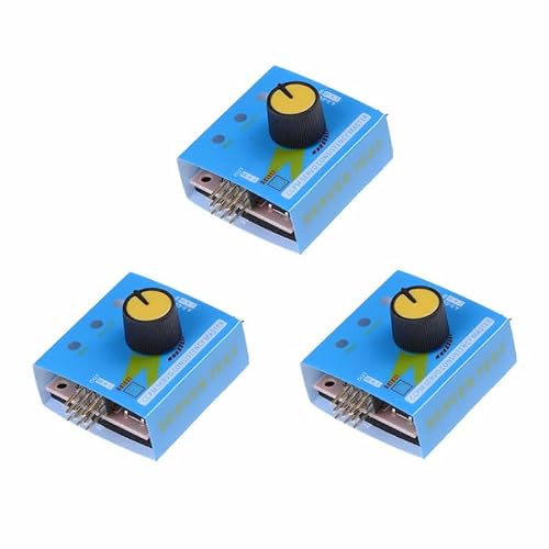 3 Stück RC-Servo Tester 3CH Digital Multi ECS Konsistenz Geschwindigkeitsregler Checker Einstellung Lenkgetriebe Tester CCPM Master für RC Hubschrauber Auto Boot mit 3 Modusanzeige DC 4,8-6 V (RC-3) von GERUI