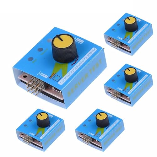 5 Stück RC-Servo Tester 3CH Digital Multi ECS Konsistenz Geschwindigkeitsregler Checker Einstellung Lenkgetriebe Tester CCPM Master für RC Hubschrauber Auto Boot mit 3 Modusanzeige DC 4,8-6 V (RC-5) von GERUI