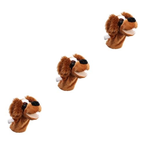 3St Handpuppen für Babys Geschichtenerzählende Handpuppen Plüschtier-Handpuppen Puppentheater für Kinder Marionette Animal-Design -Handpuppen tierisches Handspielzeug GETAJGHSD von GETAJGHSD