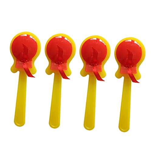 GETAJGHSD Kinder Kastagnetten Spielzeug 4 Stück Percussion Musikspielzeug Griff Design Sicheres Kunststoffmaterial Kinder Zufällige Farbe von GETAJGHSD