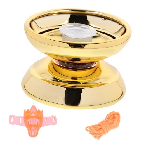 GETAJGHSD 1 Satz Nicht reagierender Yoyo-Profi Spielzeug für Anfänger Toys jucarii pentru copii kleine Jo-Jo-Bälle Nicht reagierende Yoyo-Bälle professionell Legierung Golden von GETAJGHSD