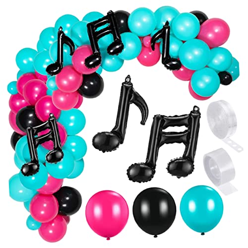 GETAJGHSD 1 Satz Noten-Ballon-Set party ballons partyballons Partydekoration zum Thema Musik Musik-Geburtstagsparty-Dekorationen Partydekorationen zum Thema Musik Luftballons mit Musiknoten von GETAJGHSD