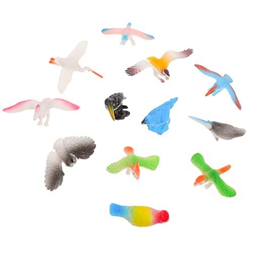 GETAJGHSD 1 Satz Tiermodell lebensechte Vogelgestalt simuliertes Tier Vögel-Statue-Skulptur Papagei Spielzeug für Kinder kinderspielzeug Desktop-Dekor Kindertierspielzeug Plastik Colorful von GETAJGHSD