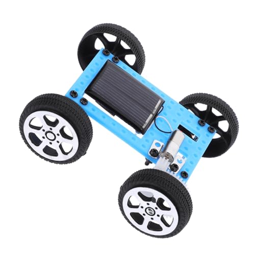 GETAJGHSD 1 Satz Zusammenbau Von Solarautos Solarlüfter Getriebemotor Modellauto Pädagogische Solarautomodelle Kleiner Motor Modellbausatz Für Solarfahrzeuge Drohne Experiment Abs Blue von GETAJGHSD