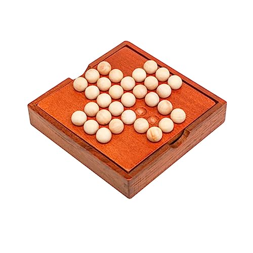 GETAJGHSD 1 Satz einzelnes edles Schach Schachbrett-Familienspiele Aufbewahrungsbehälter für Schach Kinder Holzspielzeug Kinder schachspiel Schachbrett aus Holz lustiges brettspiel Spielzeug von GETAJGHSD