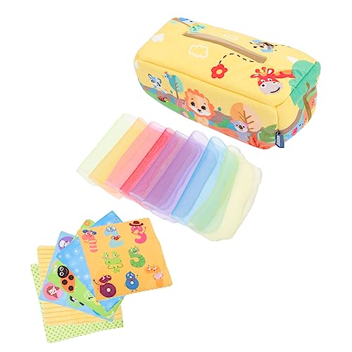 GETAJGHSD 1 Set-Box Taschentuchbox Spielzeug Spielzeug Babyspielzeug Neugeboren Lernspielzeug Spielzeug Für Kleinkinder Spielzeug Für Neugeborene Gehirnspielzeug Yellow Plüsch von GETAJGHSD