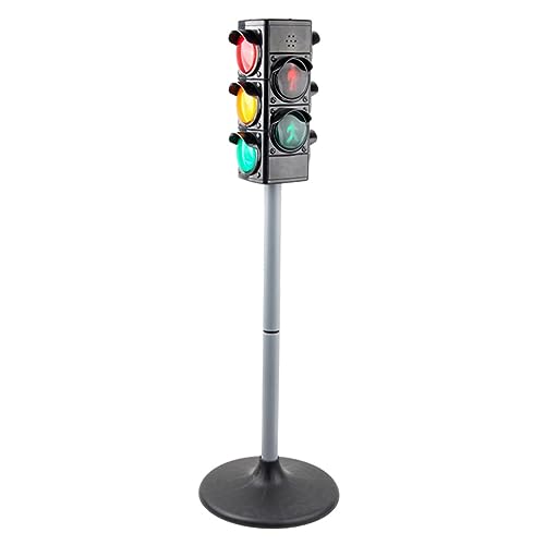 GETAJGHSD 1 Stück Simulierte Ampel Spielzeug Spielzeug Kidcraft Mini Ampel Ampelmodell Rollenspiel Ampel Spielset Ampel Sicherheitssimulation Ampel Kunststoff Schwarz von GETAJGHSD