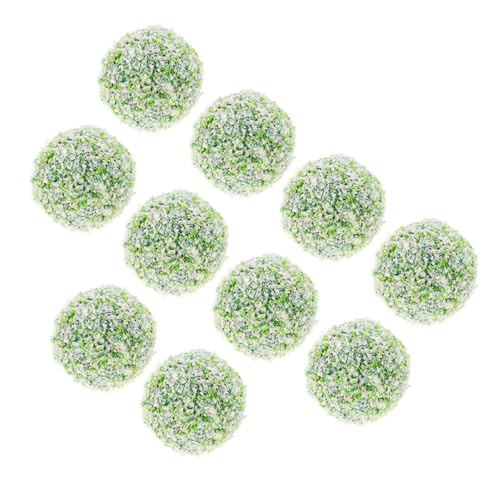 GETAJGHSD 10st Miniatur-grasball Künstliches Mini-strauchmodell Mikropflanzen Feenbusch-Cluster Gefälschte Pflanzenverzierung Gefälschter Clusterball Simulationscluster-Ball Plastik von GETAJGHSD