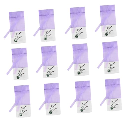 GETAJGHSD 12St Beutel mit Kräutersäckchen Lavendelsack getrocknete Lavendelsäckchen Beutel Netzbeutel Lavendelbeutel Organzabeutel mit Kordelzug Beutel leerer Beutel Baumwolle Lavender von GETAJGHSD