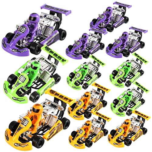 GETAJGHSD 12St Kart zurückziehen für kinderspielzeug spielsachen spielzeuge für Boy Toys Auto PKW-LKW Bohrspielzeug Junge Goodie-Bag-Füller Plastik von GETAJGHSD