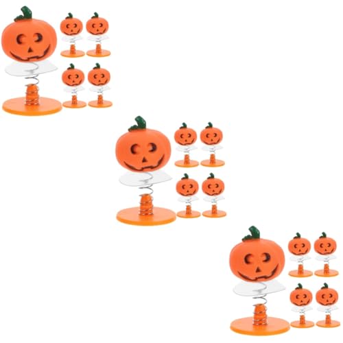 GETAJGHSD 15 STK Hüpfende Kürbispuppe Nerds Gummibärchen-Cluster Mini- Halloween Springendes Frühling Springen Gefallen Dinosaurier- Pop Kunststoff Orange von GETAJGHSD