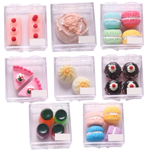 GETAJGHSD 16 Sätze Miniatur-lebensmittelset Mini-Dessert-Spielzeug Realistischer Künstlicher Kuchen Dekorativer Künstlicher Kuchen Miniatur-Food-Modell Simulation Kuchen Dessert Plastik von GETAJGHSD