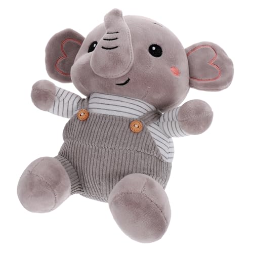 GETAJGHSD 1stk -Hund-Puppe Tierisches Umarmungsspielzeug Stofftier Elefant Cartoon Elefant Puppe Spielzeug Kinderzimmer Spielzeug Plüsch Kleines Elefantenspielzeug Pp Baumwolle Grey von GETAJGHSD