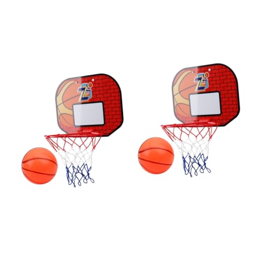 GETAJGHSD 2 Sätze Basketballkorb Basketballbrett Mini-Spielzeug Basketball-trainingsspiel Für Kinder Kinderbasketball Basketball-Netz von GETAJGHSD