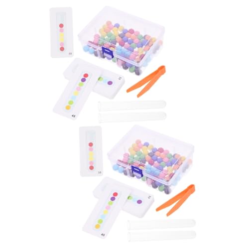 GETAJGHSD 2 Sätze Perlenclip-Set Für Kinder Lernspielzeug Für Kinder Feinmotorikspielzeug Für Kinder Pädagogisches Kinderspielzeug Lustiges Kinderspielzeug Colorful Kunststoff von GETAJGHSD