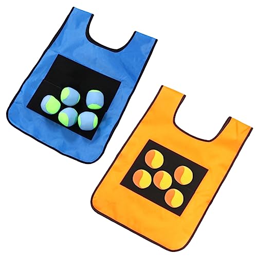 GETAJGHSD 2 Sätze klebriger Jersey Spiele weiche Bälle Völkerball -Fußball Kinder Outdoor Spielzeug Kinder draußen Spielzeug klebriger Ball Kinderspielzeug mit klebrigem Ball Schwamm von GETAJGHSD