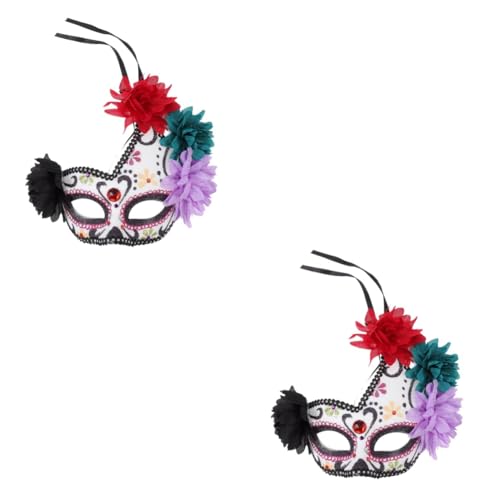 GETAJGHSD 2 Stk Halloween-maske Maskerademasken Cosplay -gesichtsmaske Maske Für Kinder -blumenmasken Halloween-mund Maskerade-gesichtsbedeckung Halloween-kostüm Plastik von GETAJGHSD