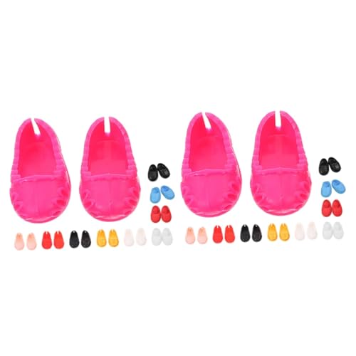 GETAJGHSD 20 Paar Schuhe Puppenschuhe Spielzeug Mini-schuhmodelle Winzige Schuhe Miniatur-Schuhe Simulierte Minischuhe Puppenkleidschuhe Minipuppenschuhe Spielzeughausschuhe Plastik von GETAJGHSD