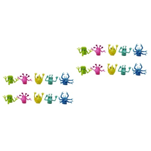 GETAJGHSD Alien Figuren Kinder 20 STK Monster- Fingerpuppen Masse Puppenspielzeug Dehnbares Spielzeug Kinder Puppen Kinderpuppe Die Geschi Farbbestien Marionetten Geschichten Erzählender Finger von GETAJGHSD