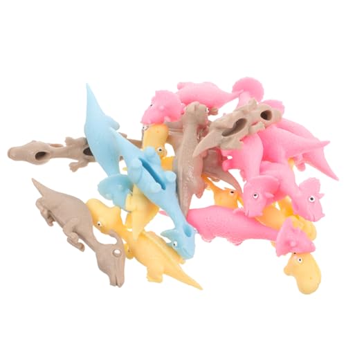 GETAJGHSD 20St funnytoys Funny Toys autospielzeug Finger Dinosaur Spielzeug Dinosaurier-Finger-Stretchspielzeug Finger dehnbarer Dinosaurier Dehnbare Schleudern Schleuderspielzeug von GETAJGHSD