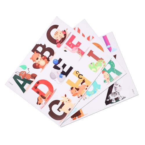 GETAJGHSD 26st Badespielzeug Lernspielzeug Für Kinder Eva-Aufkleber Alphabet-Aufkleber Eva-Alphabet Eva Tieralphabet Alphabet-Spielzeug Englische Buchstaben Alphabet Erkennt Spielzeug PVC von GETAJGHSD