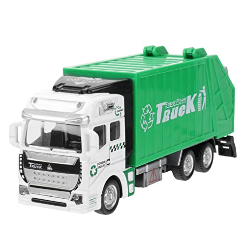 GETAJGHSD 2St LKW-Spielzeug kindergeburtstags mitgebsel Toys Kinderzimmer-Dekoration Reibungsbetriebener Müllwagen Müll Spielzeug Lastwagen zurückziehen Autos zurückziehen Green von GETAJGHSD