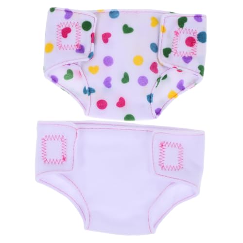 GETAJGHSD 2st Verstellbare Puppenhose Puppenkleidung Für Babypuppen Babypuppe Toilettenwindeln Babywindeln Verstellbare Puppenwindeln Wiederverwendbare Windel Mini-Puppen von GETAJGHSD