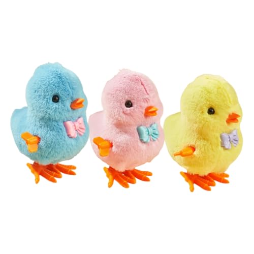 GETAJGHSD 3Stücke Aufziehküken Spielzeug für Kinder Lustige Springende Hühner als Osterkörbchenfüllung und Interaktives Kükenspielzeug für Kleinkinder 1-3 GETAJGHSD 3Stücke Aufziehküken Spielzeug für Kinder Lustige Springende Hühner als Osterkörbchenfüllung und Interaktives Kükenspielzeug für Kleinkinder 1-3 von GETAJGHSD
