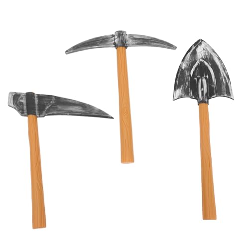 GETAJGHSD 3-teiliges Set Zwergenanzug Dekorative Schaufel Halloween-Accessoires Halloween-Requisite Dekorative Spitzhacke Zwerg-spitzhacke-Requisite Gefälscht Zubehör Für Plastik von GETAJGHSD