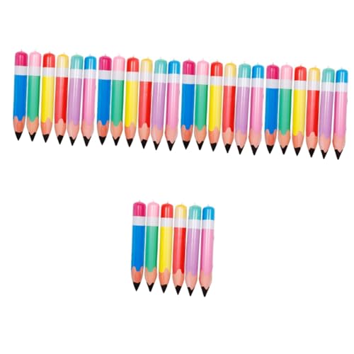 GETAJGHSD 30 Stk aufblasbarer Bleistift großer Bleistift Riesige Buntstift-Requisite Buntstifte aufblasen party dekoration aufblasbares spielzeug Klassenzimmer-Requisite Jumbo-Bleistifte PVC von GETAJGHSD