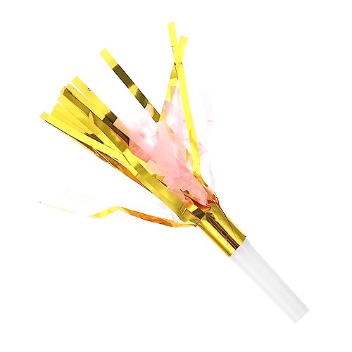 GETAJGHSD 30st Papier Quasten Blasen Drachen Partyausfälle Papierpfeife Für Die Party Cheerleader-requisiten Partypfeife Spielzeug Partyspielzeug Party-blowouts Pfeifen Jubelpfiffe Rosa von GETAJGHSD