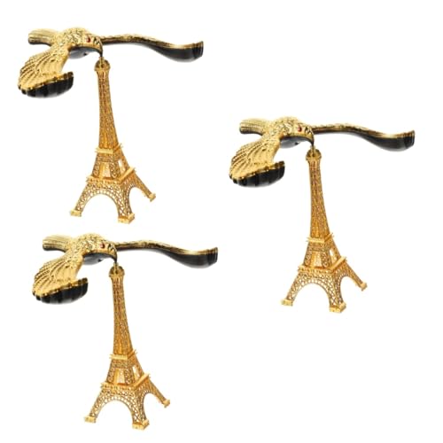 GETAJGHSD 3St Ornamente Balancierende Adlerskulptur Tischwaage Adler Tischtierstatuen Eiffelturm Eifelturm unikal Balance-Vogel-Ornament Desktop-Balance-Adler-Dekoration Zinklegierung Golden von GETAJGHSD