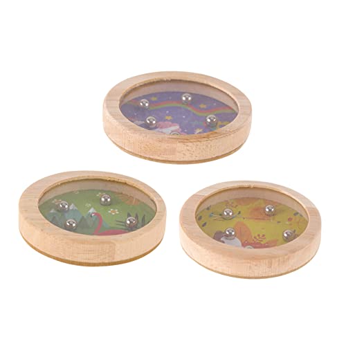 GETAJGHSD 3st Palm-Balance-Spiel Lernspielzeug Für Kinder Labyrinth Puzzles Perlen Fidget Slug Spielzeug Zappelspielzeug Für Kinder Magnettafel Denksport-Spiel Labyrinth-Spiel Stahl von GETAJGHSD