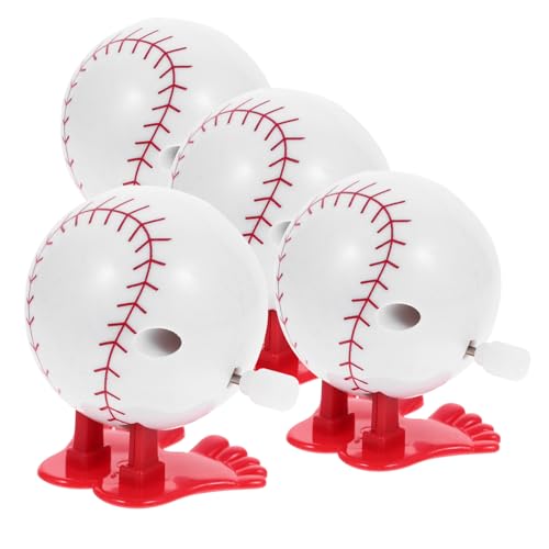 GETAJGHSD 4 Stücke Wind up Baseball Spielzeug Keine Batterie Erforderlich Sport Uhrwerk Spielzeug Sicher Gesunde Jungen und Mädchen von GETAJGHSD