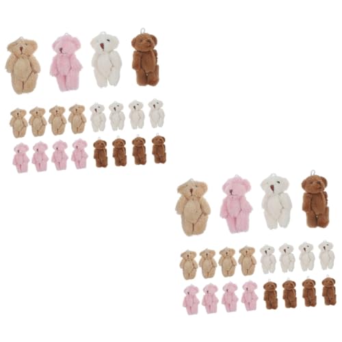 GETAJGHSD 40 STK Mini-plüschbär Kleiner Bär Zum Basteln Kleines Bärenstofftier Mini-plüschtiere Weicher Kleiner Bär Kleiner Bär Aus Plüsch Mini-kuschelbär Miniatur-bärenfiguren Pp Baumwolle von GETAJGHSD