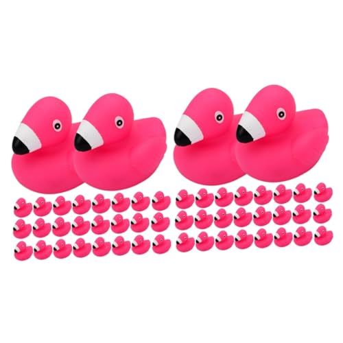 GETAJGHSD 48 STK Flamingo-Spielzeug Badewanne Babybadewanne Spielzeug Kinderspielzeug Cartoon-badespielzeug Kinder Bevorzugen Tierisches Badespielzeug Cartoon-Spielzeug Vinyl Rosy von GETAJGHSD