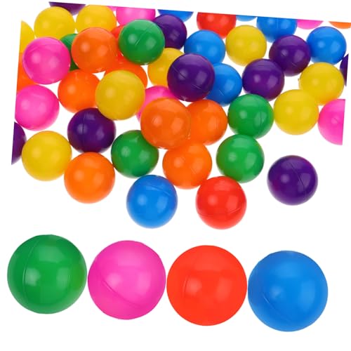 GETAJGHSD 50 Stück -bobo-Ball -Pool-bälle Wiederverwendbarer Spielball Bunte Bällebad-bälle -spielbälle Runde Meeresbälle Bunte Ozeanbälle Partygeschenke Für Poolzelte Plastik von GETAJGHSD